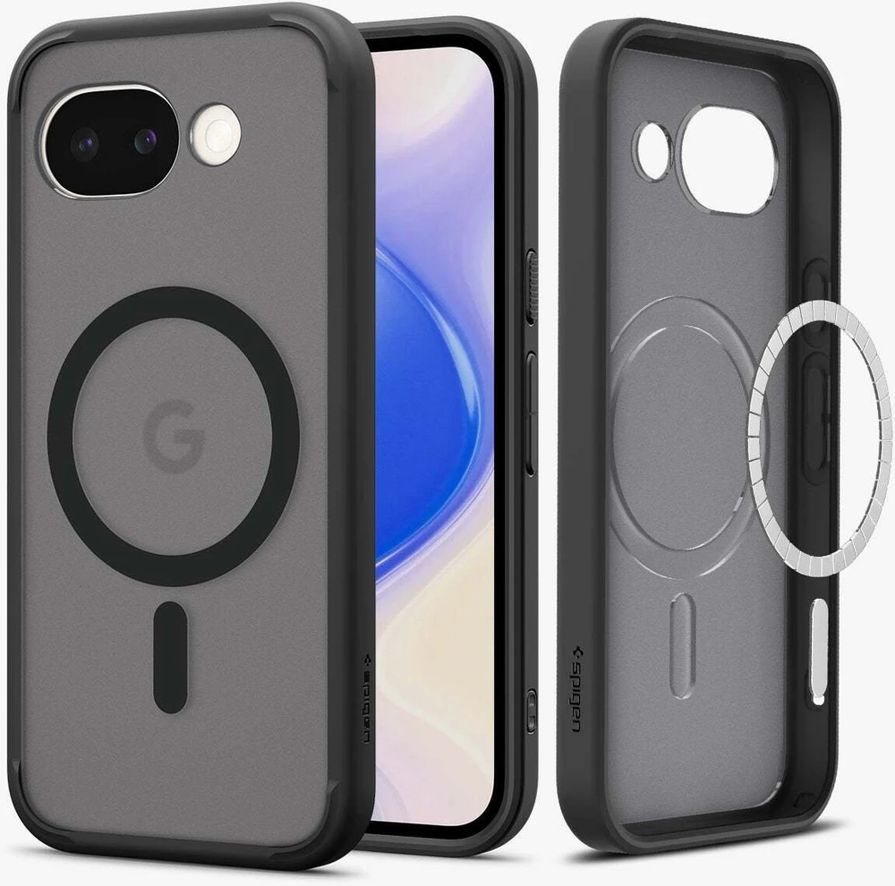 Dėklas Spigen Ultra Hybrid MagSafe, matinės juodos spalvos – Google Pixel 10a