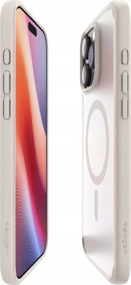 Spigen Ultra Hybrid Mag MagSafe – dėklas skirtas Apple iPhone 16 Pro Frost Natural Titanium