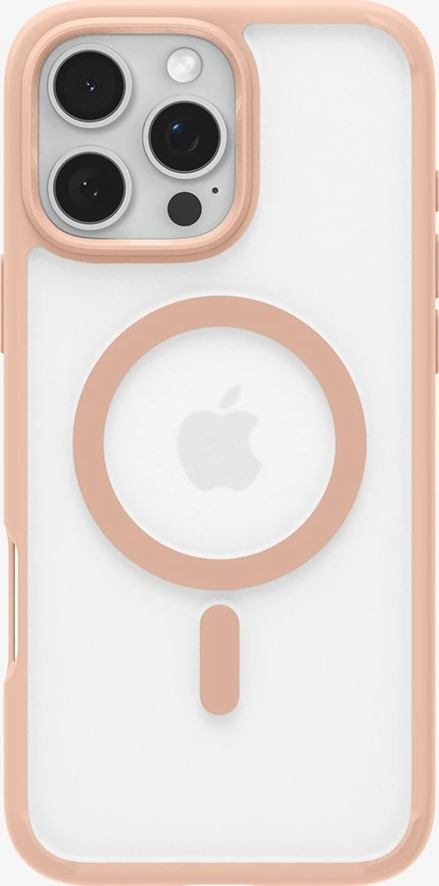 Dėklas Spigen „Ultra Hybrid MagSafe“, šerkšno rožinės spalvos titano spalvos – „iPhone 16 Pro“