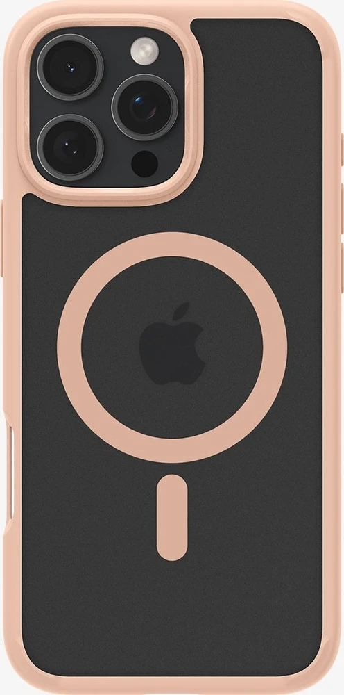Dėklas Spigen „Ultra Hybrid MagSafe“, šerkšno rožinės spalvos titano spalvos – „iPhone 16 Pro“