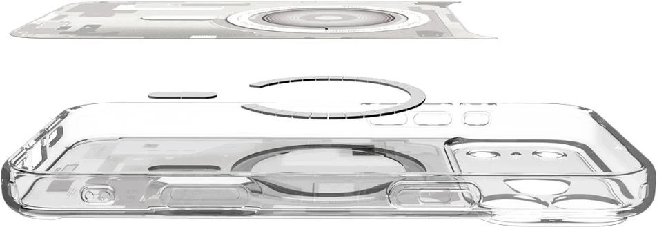 Dėklas Spigen Ultra Hybrid MagSafe iPhone 17 Pro Max / 18 Pro Max ZERO ONE Baltas