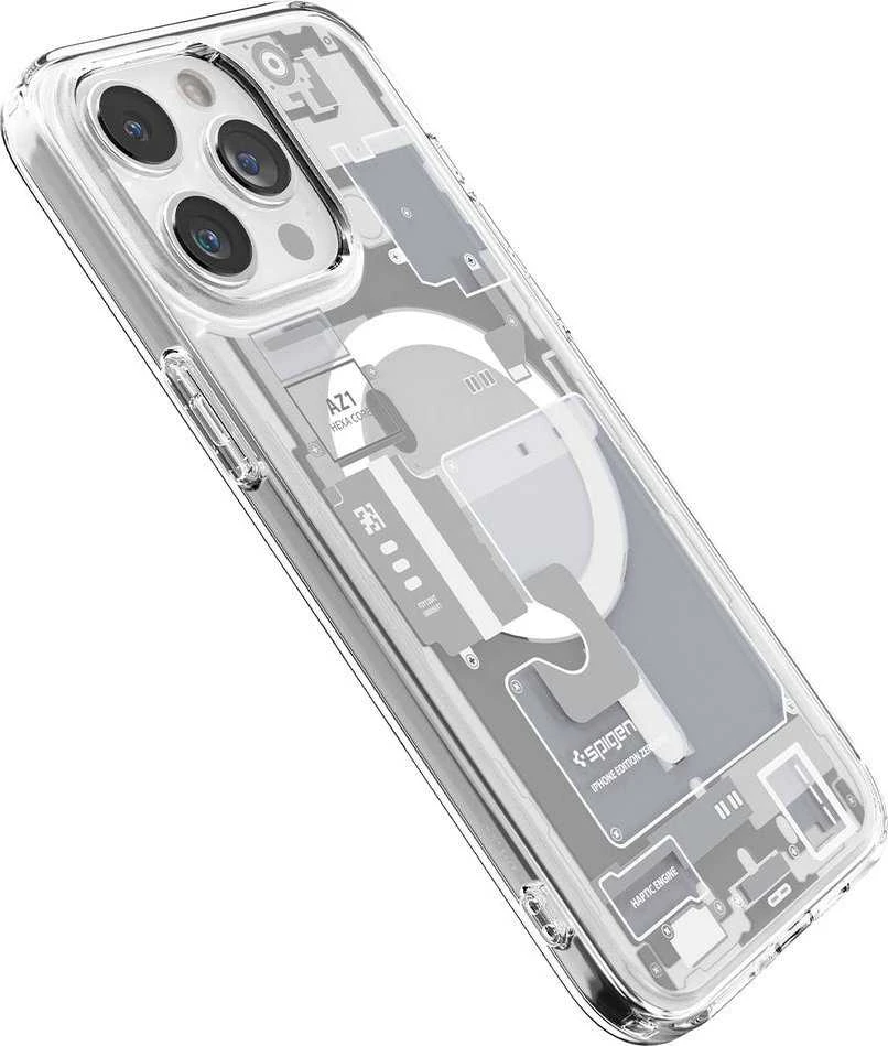 Spigen Ultra Hybrid Zero One (MagFit) dėklas skirtas Apple iPhone 15 Pro Max, spalva - Zero One White