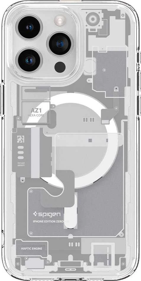 Spigen Ultra Hybrid Zero One (MagFit) dėklas skirtas Apple iPhone 15 Pro Max, spalva - Zero One White