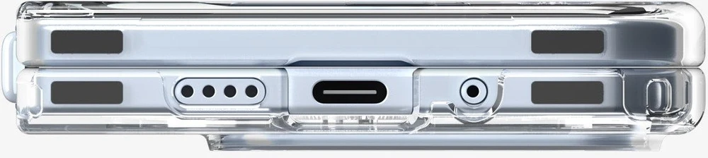 Dėklas Spigen „Ultra Hybrid MagSafe“, skaidriai baltas – „Google Pixel 10 Pro Fold“
