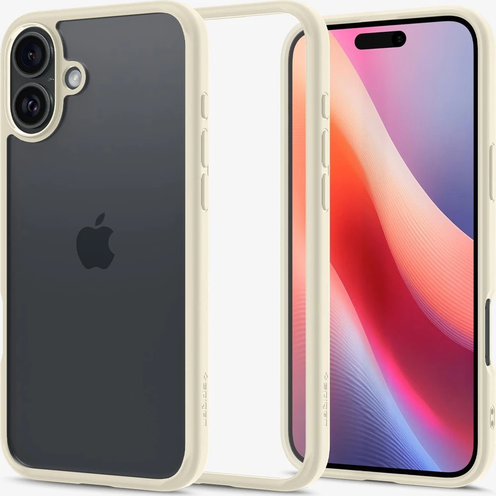 Dėklas Spigen Ultra Hybrid, mute beige - iPhone 16 Plus
