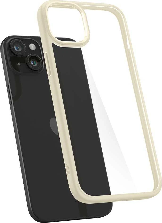 Spigen Ultra Hybrid dėklas skirtas Apple iPhone 15 Plus, spalva - Mute Beige