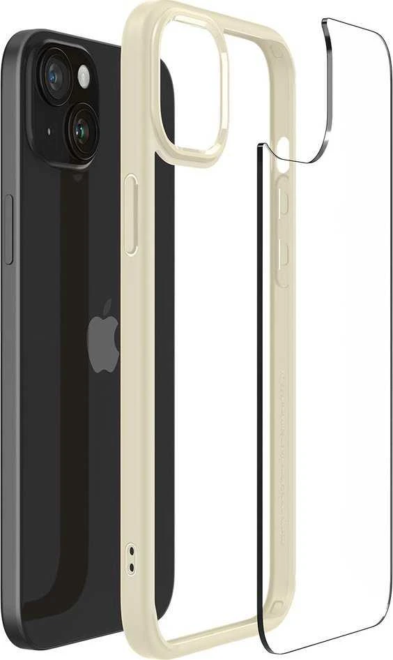 Spigen Ultra Hybrid dėklas skirtas Apple iPhone 15 Plus, spalva - Mute Beige