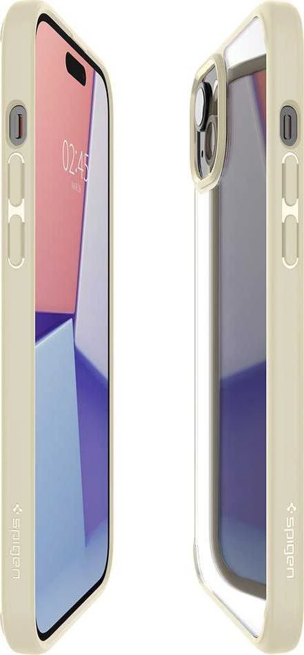 Spigen Ultra Hybrid dėklas skirtas Apple iPhone 15 Plus, spalva - Mute Beige