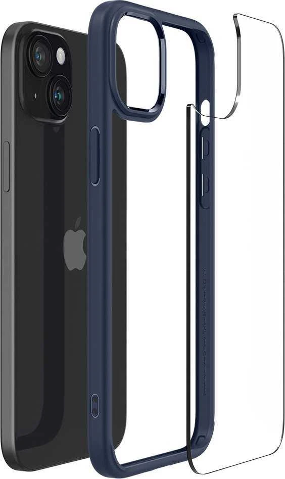 Spigen Ultra Hybrid dėklas skirtas Apple iPhone 15 Plus, spalva - Navy Blue