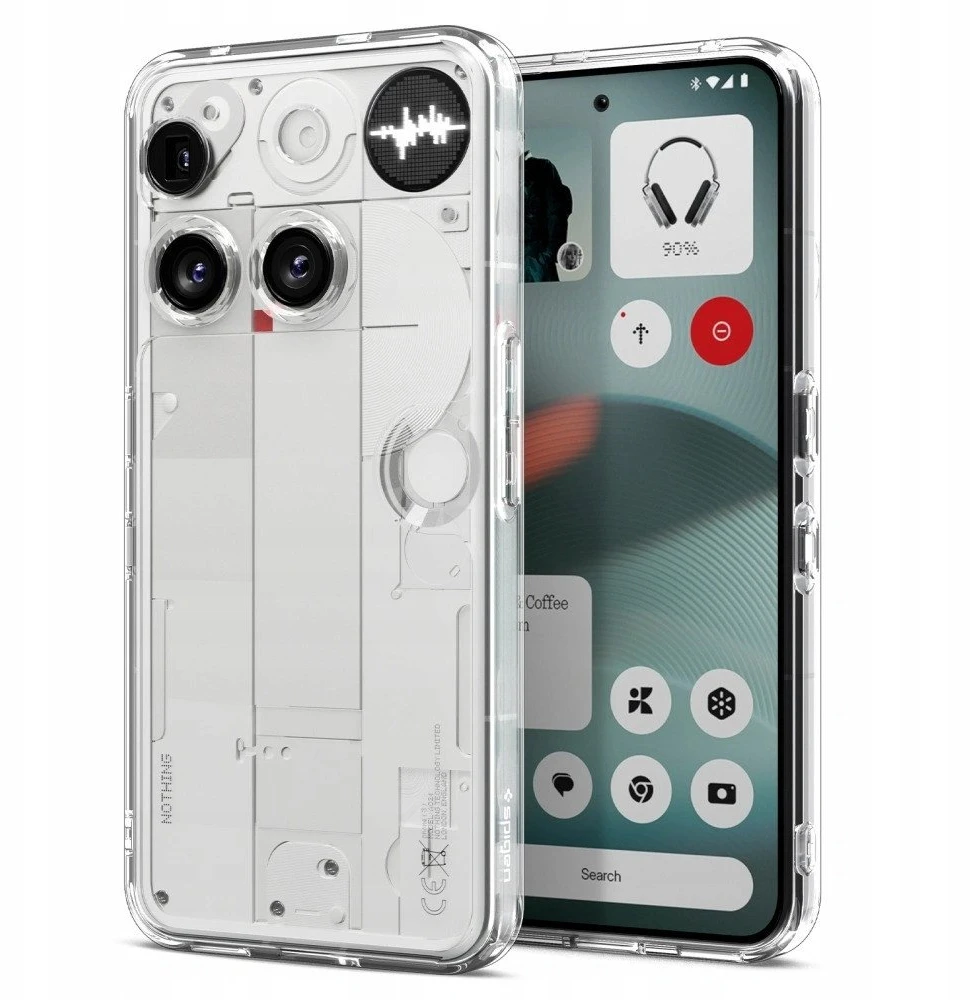 „Spigen Ultra Hybrid“ dėklas, skirtas „Nothing Phone 3“ – skaidrus