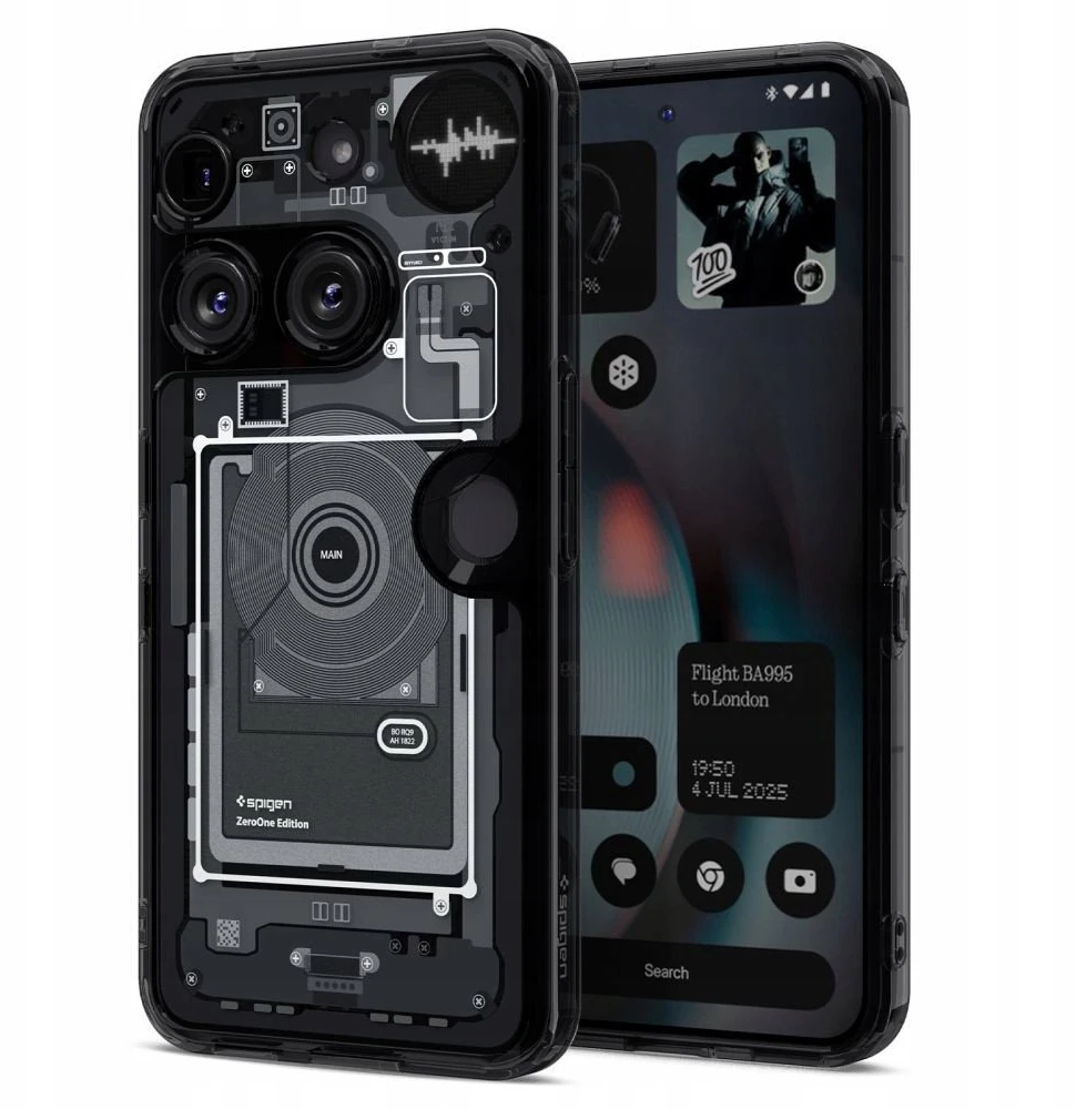 Spigen Ultra Hybrid dėklas skirtas Nothing Phone 3 Zero One – skaidrus