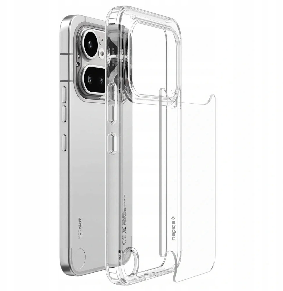 „Spigen Ultra Hybrid“ dėklas, skirtas „Nothing Phone 4A Pro“ – skaidrus