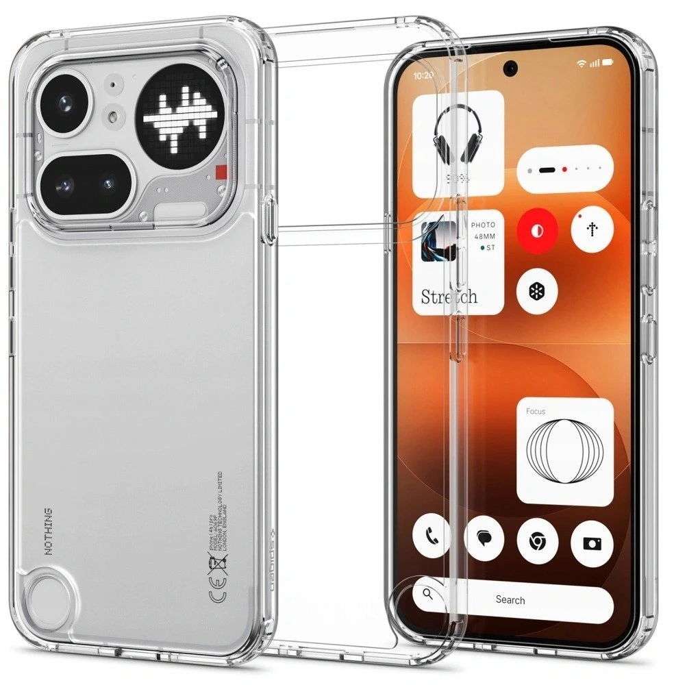 „Spigen Ultra Hybrid“ dėklas, skirtas „Nothing Phone 4A Pro“ – skaidrus