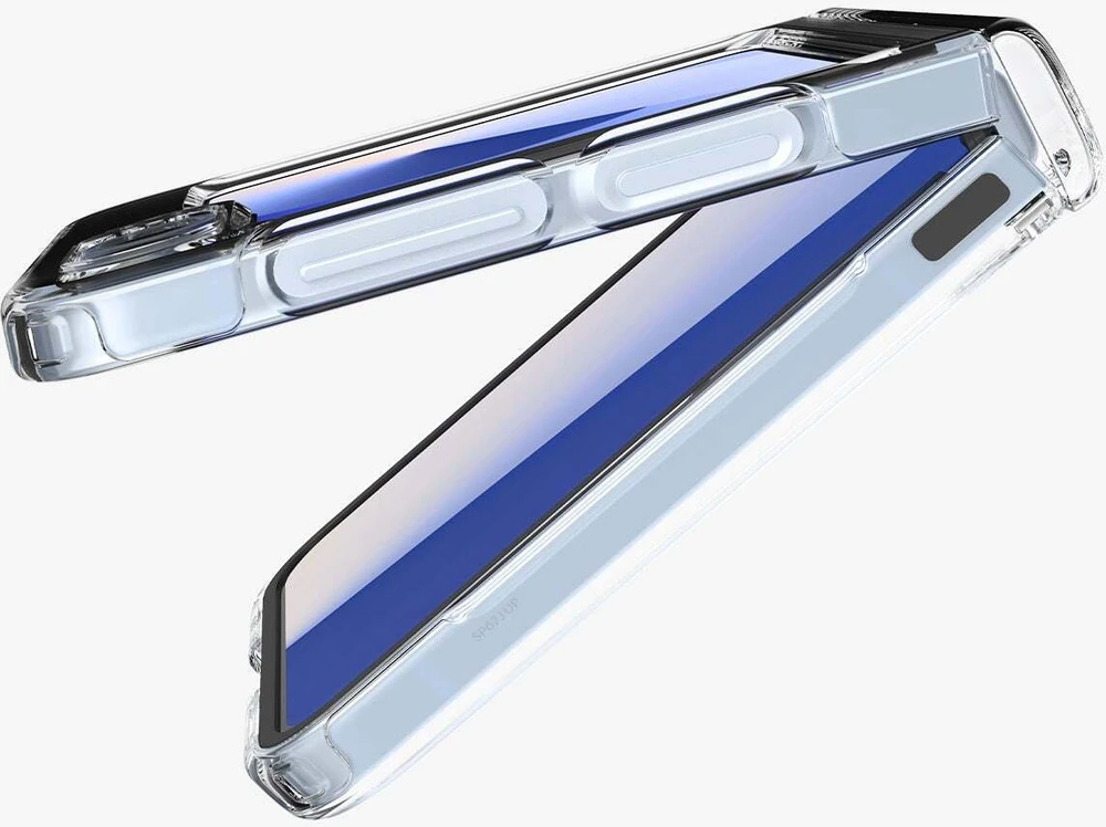 Dėklas Spigen Ultra Hybrid Pro MagSafe, skaidrus baltas - Samsung Galaxy Z Flip7 FE/Flip 6