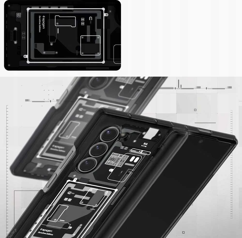 Dėklas Spigen Ultra Hybrid Pro, zero one - Samsung Galaxy Z Fold6