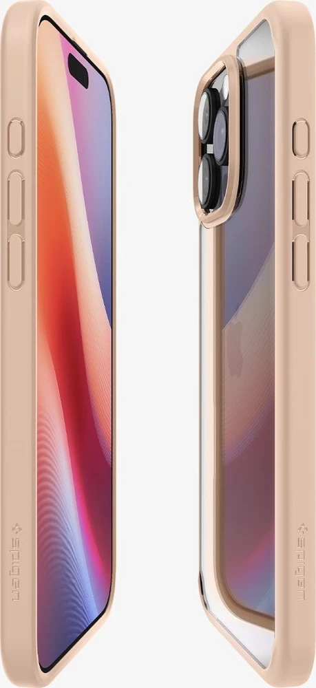 Dėklas Spigen Ultra Hybrid, rožinio titano spalvos - iPhone 16 Pro Max