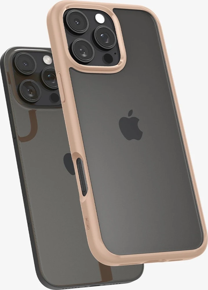 Dėklas Spigen Ultra Hybrid, rožinio titano spalvos - iPhone 16 Pro Max