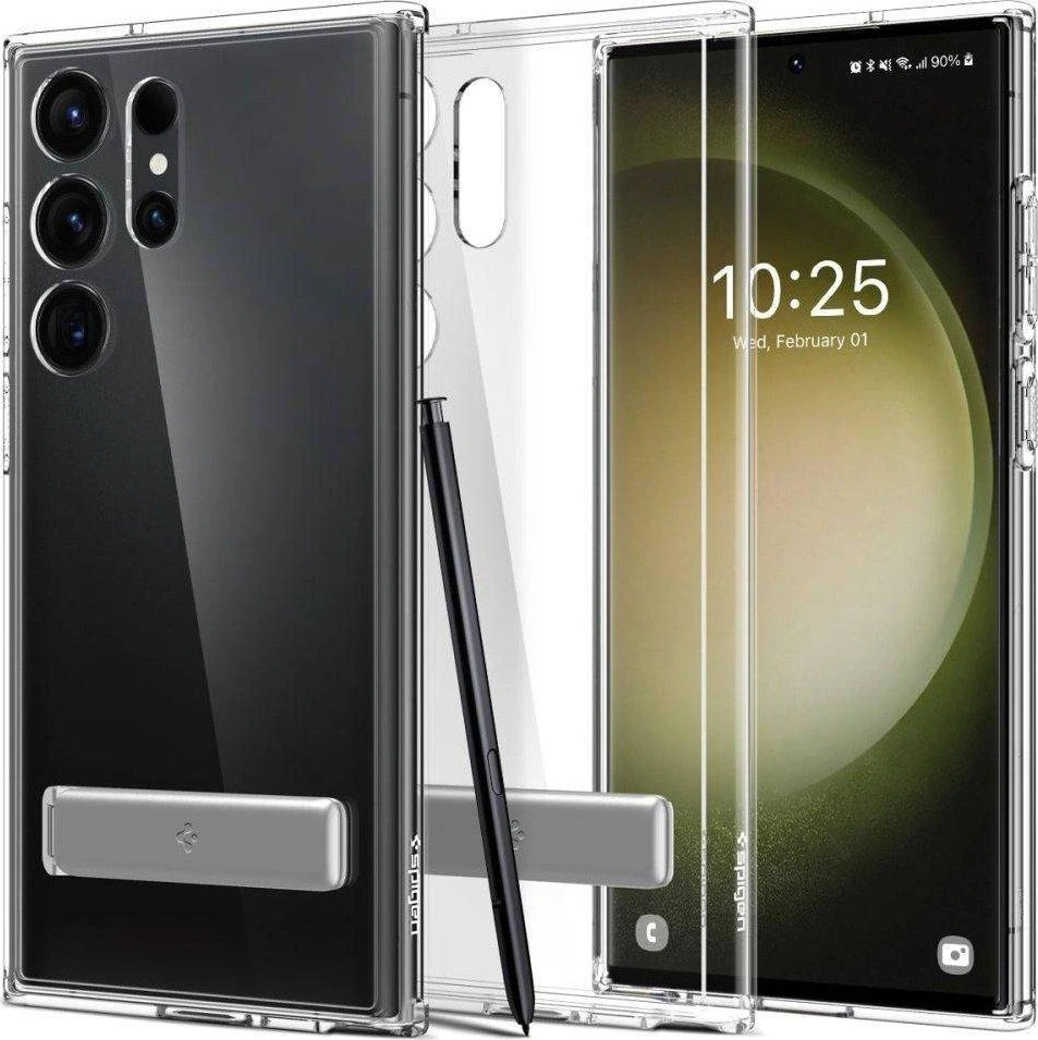 Dėklas „Spigen Ultra Hybrid“ „S“ „Galaxy S23 Ultra Crystal Clear“