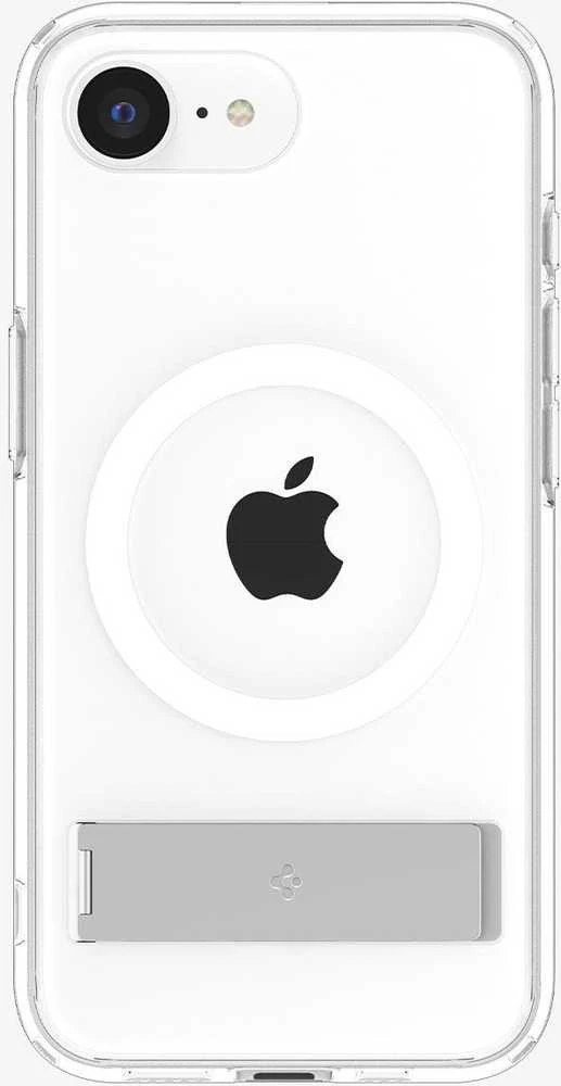 Dėklas Spigen Ultra Hybrid S MagSafe, skaidrus baltas - iPhone 16e