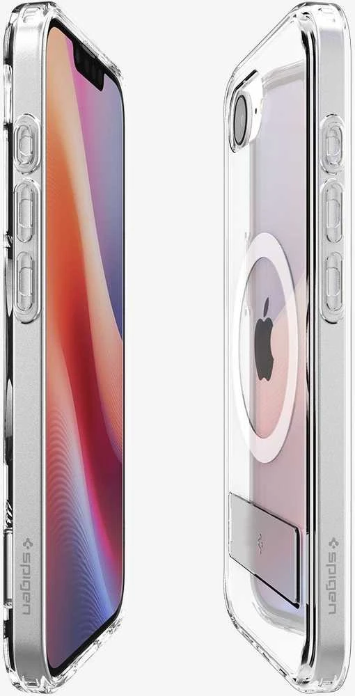Dėklas Spigen Ultra Hybrid S MagSafe, skaidrus baltas - iPhone 16e