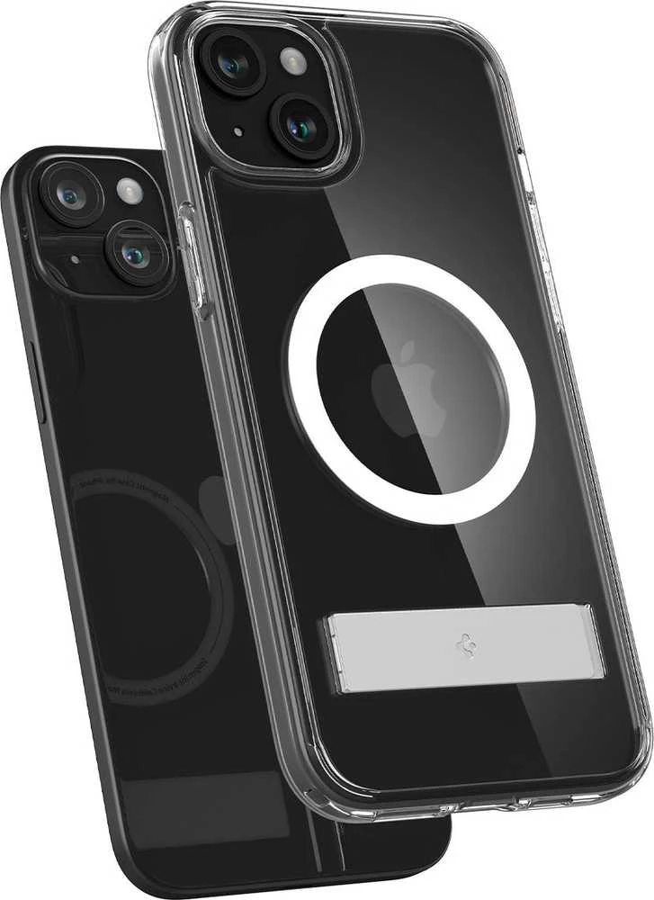 Spigen Ultra Hybrid S (MagFit) dėklas skirtas Apple iPhone 15 Plus, spalva - Crystal Clear