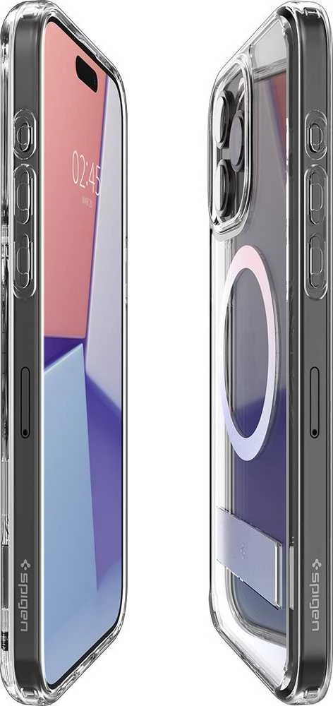 Spigen Ultra Hybrid S (MagFit) dėklas skirtas Apple iPhone 15 Pro, spalva - Crystal Clear