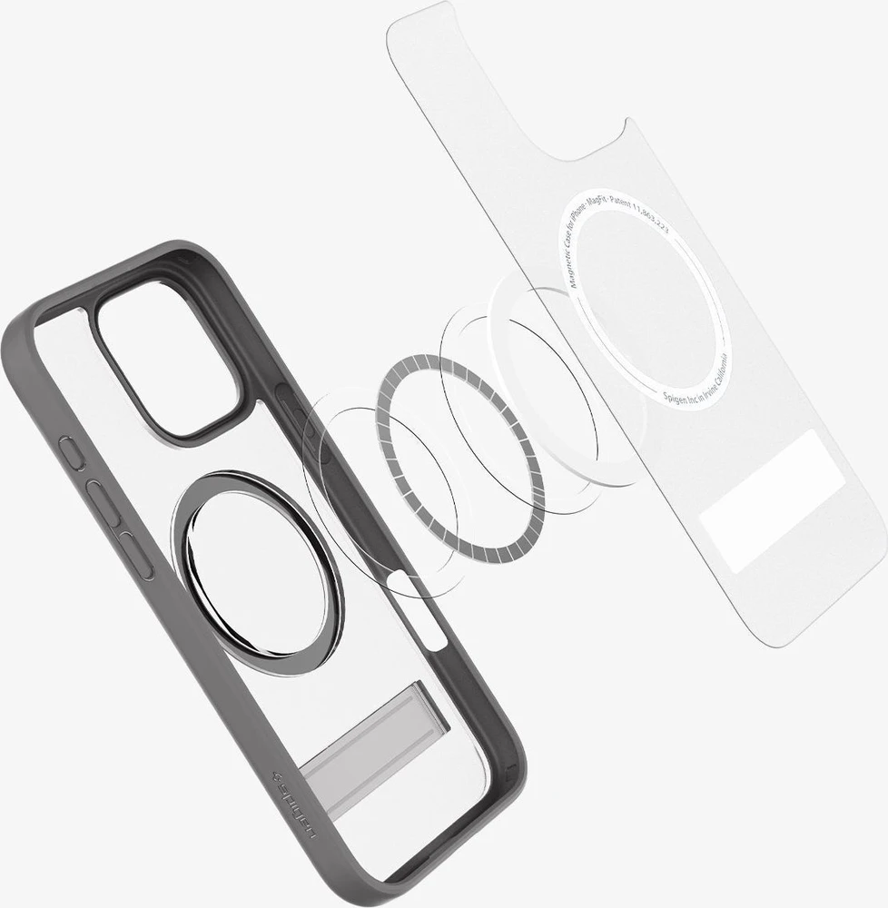 Dėklas Spigen Ultra Hybrid S MagSafe, frost pilka - iPhone 16 Pro