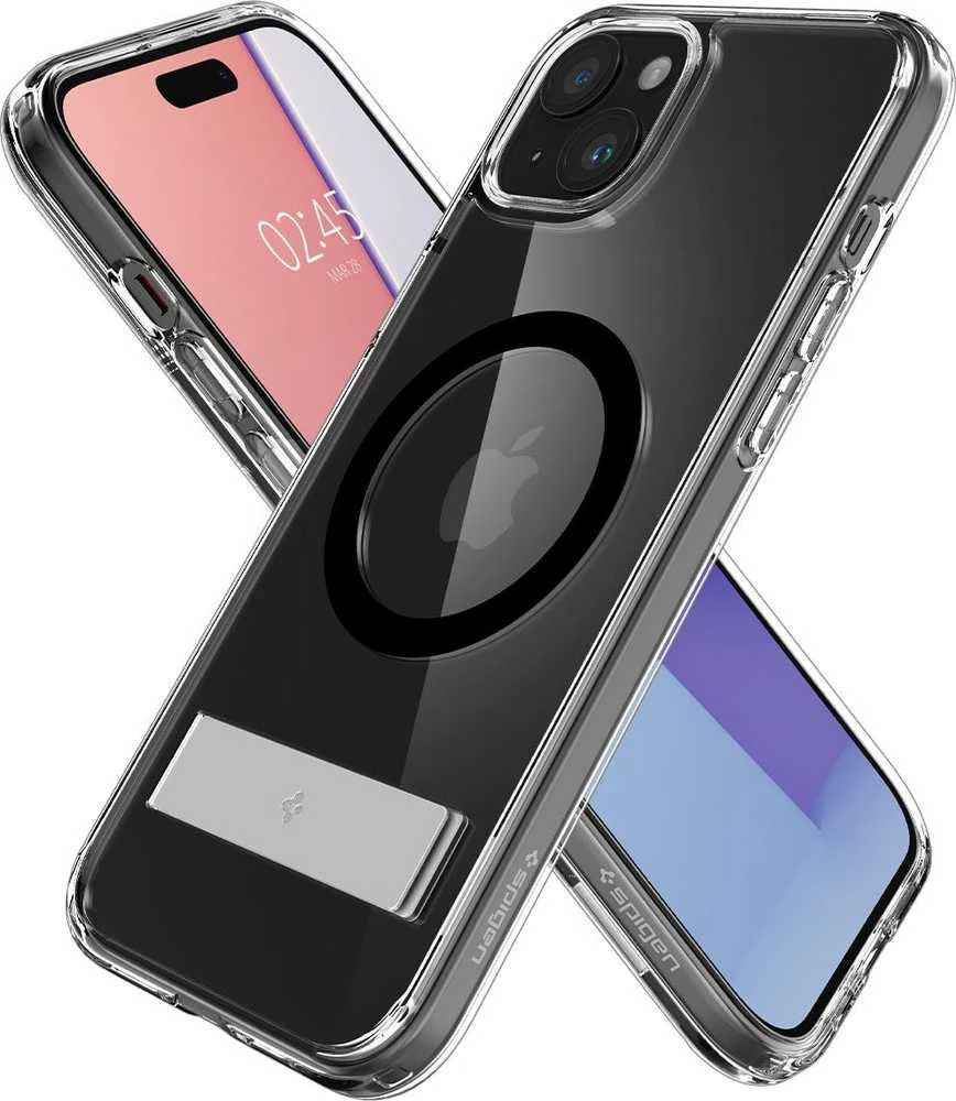 Spigen Ultra Hybrid S (MagFit) dėklas skirtas Apple iPhone 15 Plus, spalva - Juoda