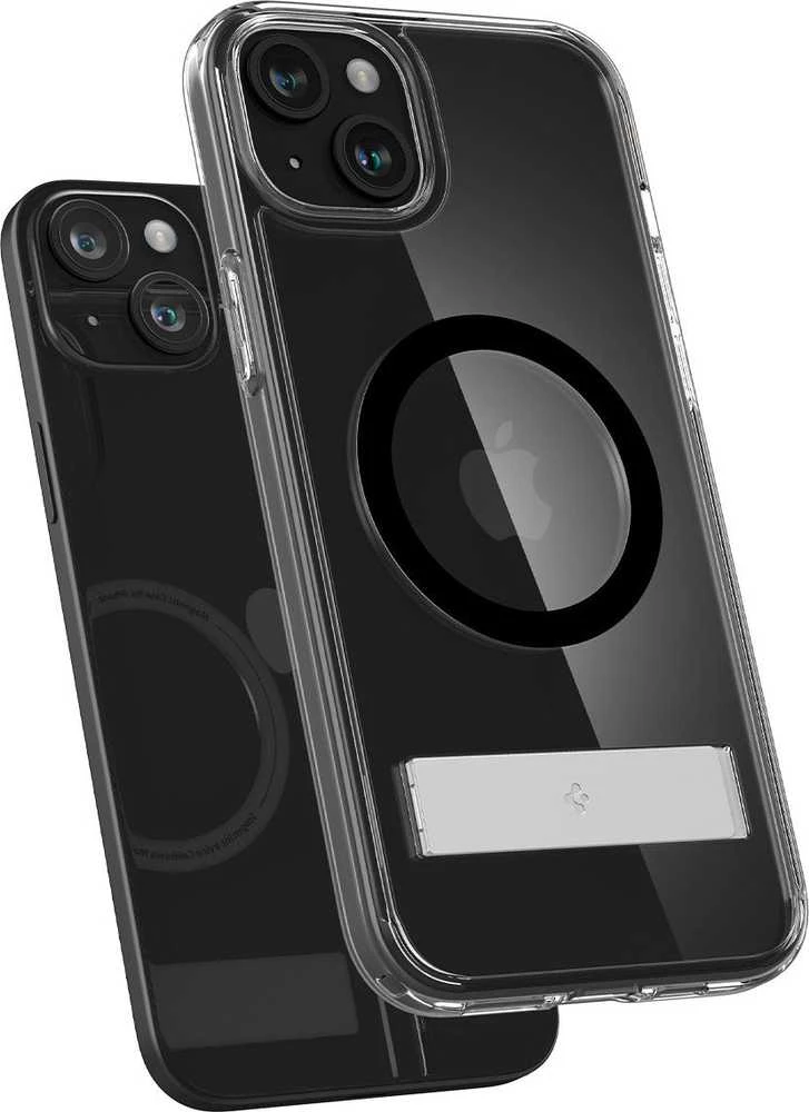 Spigen Ultra Hybrid S (MagFit) dėklas skirtas Apple iPhone 15 Plus, spalva - Juoda