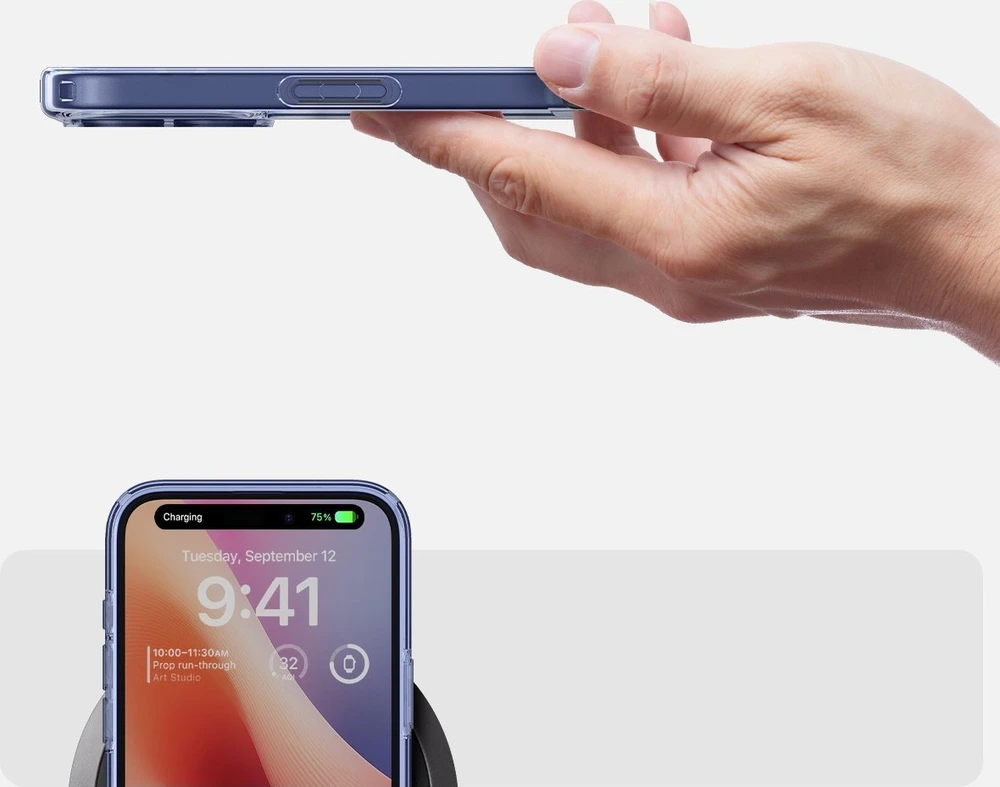 Dėklas Spigen Ultra Hybrid, dangaus krištolas - iPhone 16 Plus