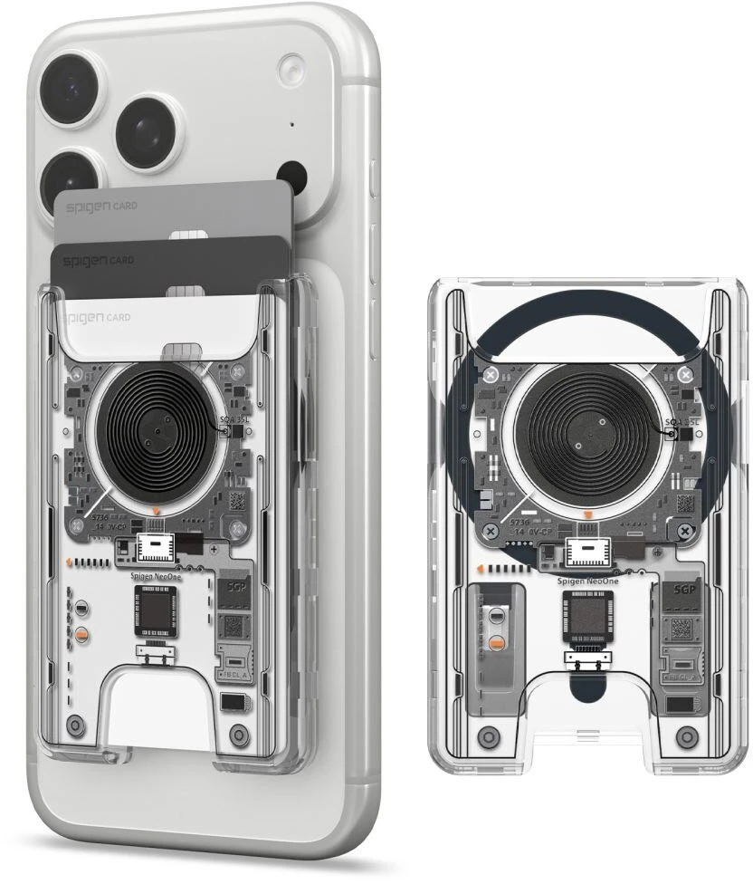 Spigen ULTRA HYBRID Wallet MagSafe MAGNETINIS KORTELIŲ DĖKLAS NEO ONE