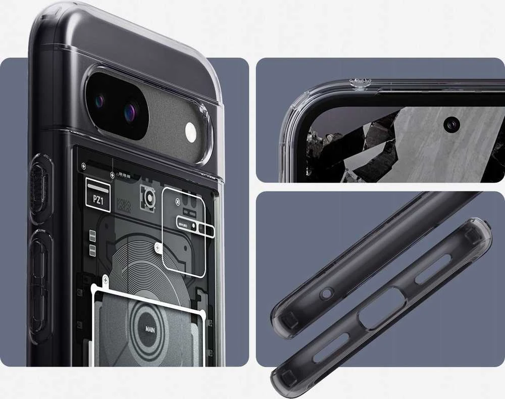 Dėklas Spigen Ultra Hybrid, zero one - Google Pixel 8a