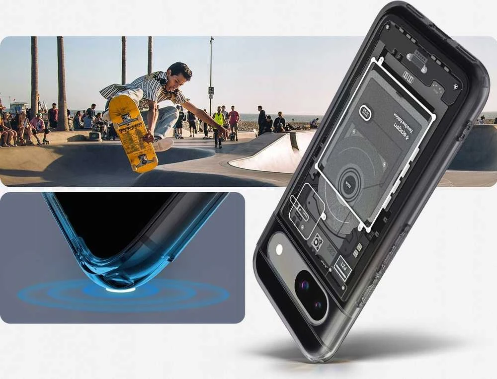 Dėklas Spigen Ultra Hybrid, zero one - Google Pixel 8a