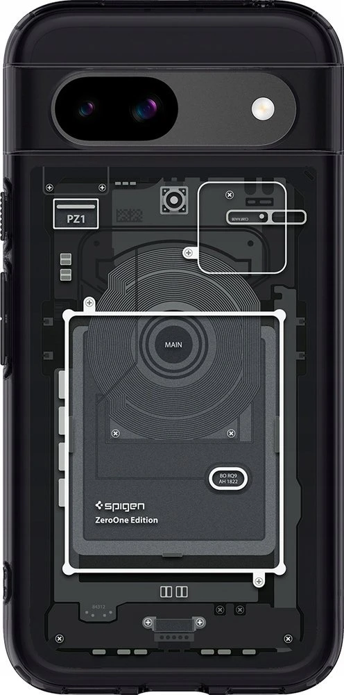Dėklas Spigen Ultra Hybrid, zero one - Google Pixel 8a