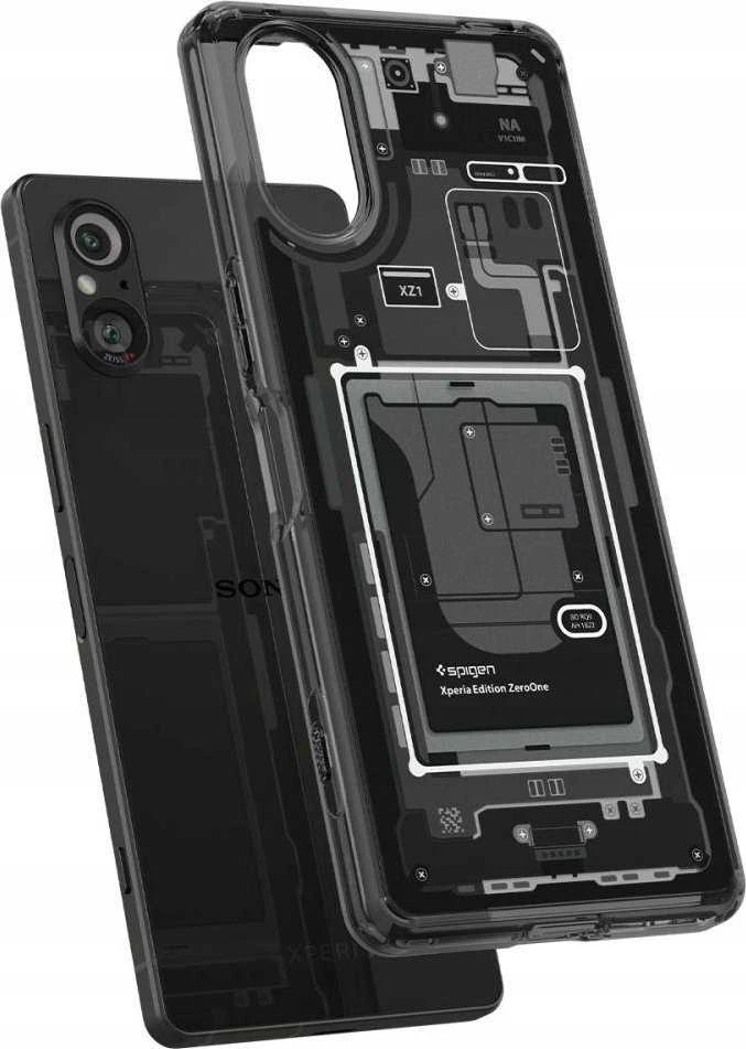 Dėklas „Spigen Ultra Hybrid“, „zero one“ – „Sony Xperia 5V“