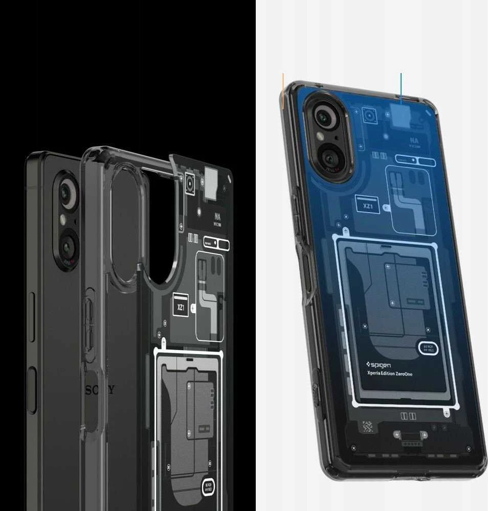 Dėklas „Spigen Ultra Hybrid“, „zero one“ – „Sony Xperia 5V“