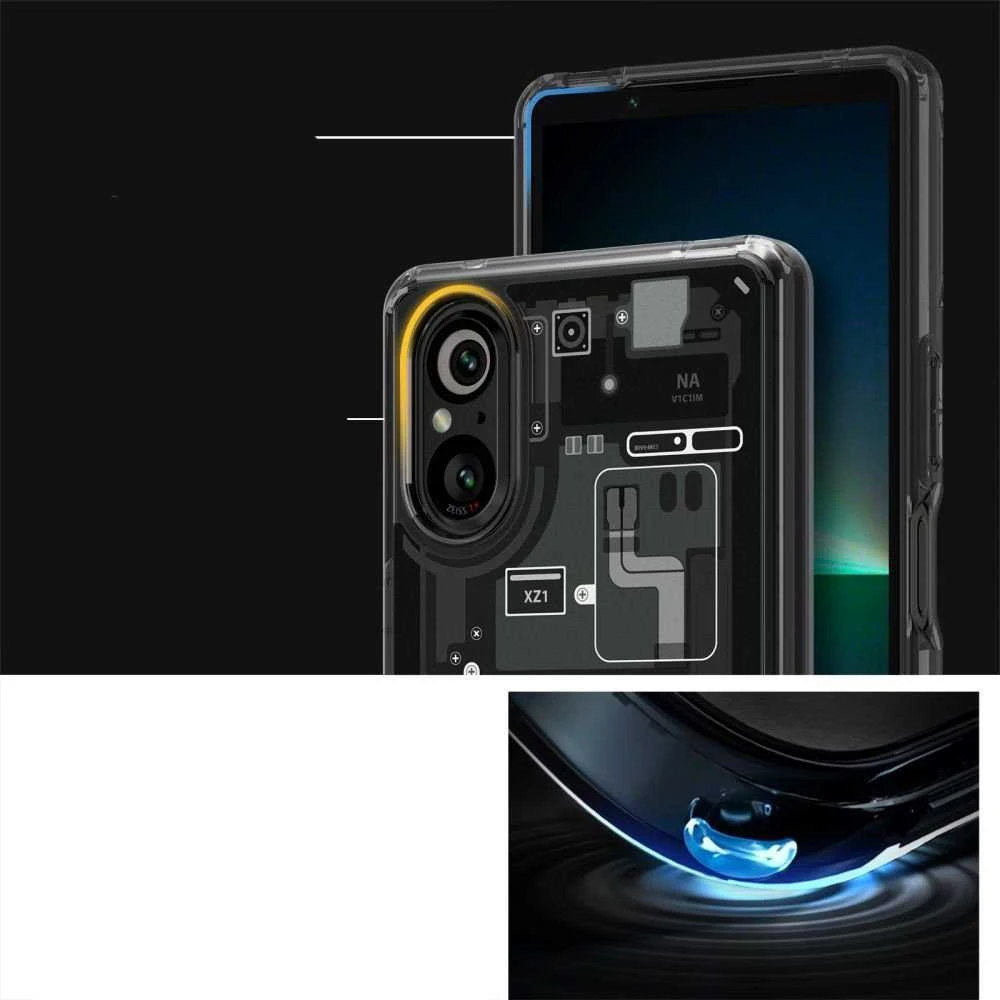 Dėklas „Spigen Ultra Hybrid“, „zero one“ – „Sony Xperia 5V“