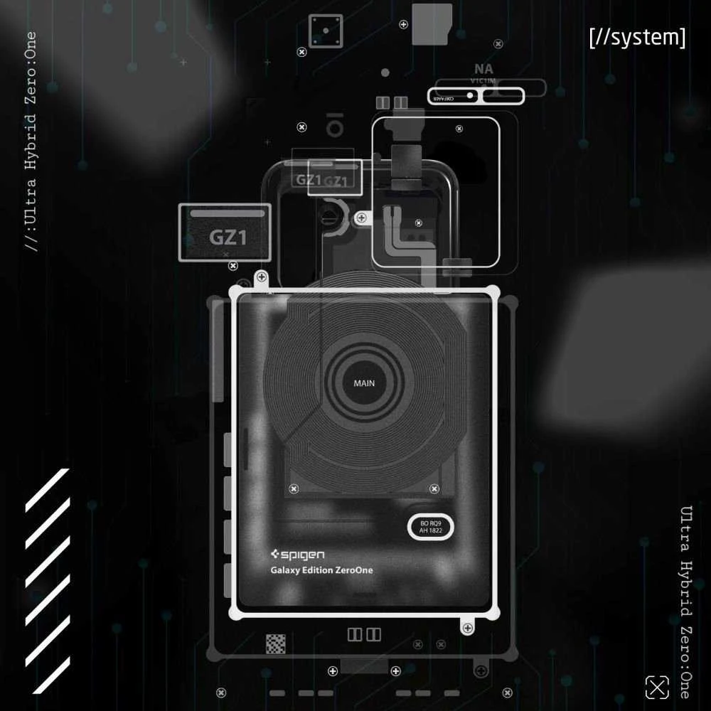 Dėklas „Spigen Ultra Hybrid“, „zero one“ – „Sony Xperia 5V“