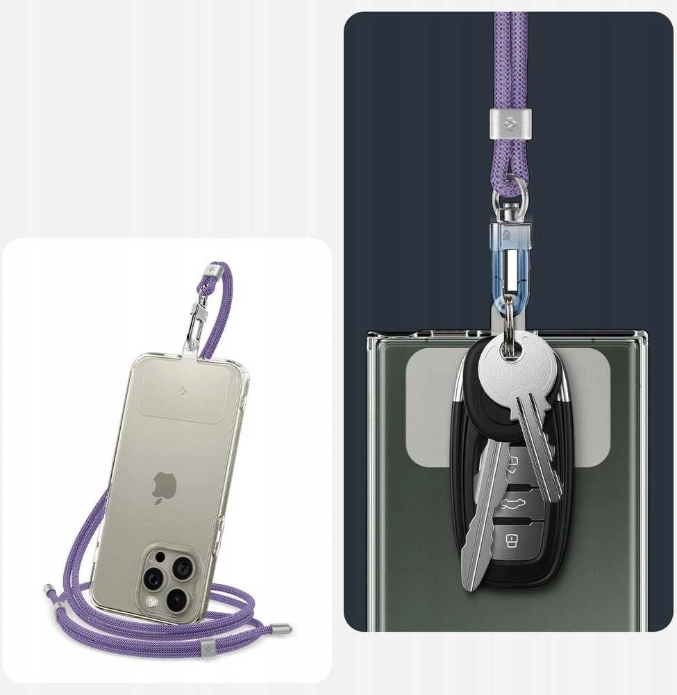 Dirželis Spigen Universal Cross Body Strap 2 1 Pack, deep violetinė