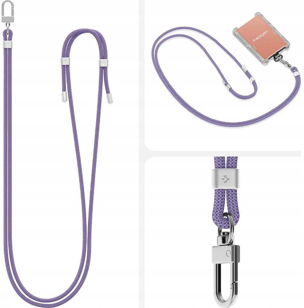 Dirželis Spigen Universal Cross Body Strap 2 1 Pack, deep violetinė