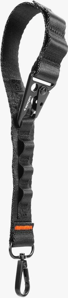 Spigen DA30M Universal Lanyard Strap Crossbody juodos spalvos