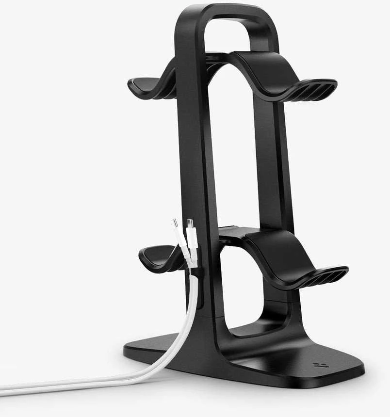 Spigen Universal Game Controller & Headset Stand, juodos spalvos