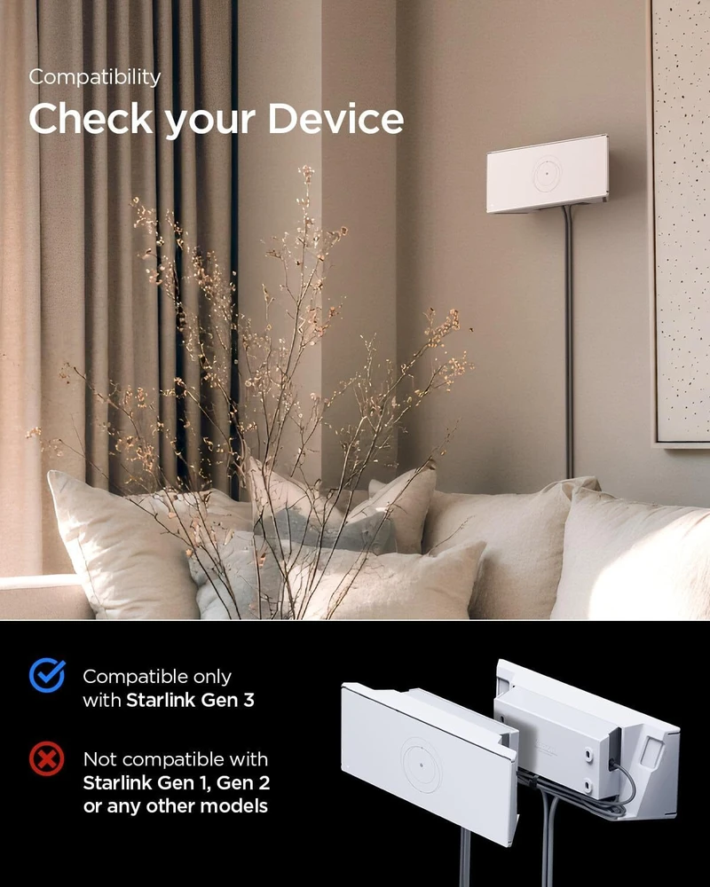 Spigen Wall Mount STL310, baltas - Starlink (3rd Gen)