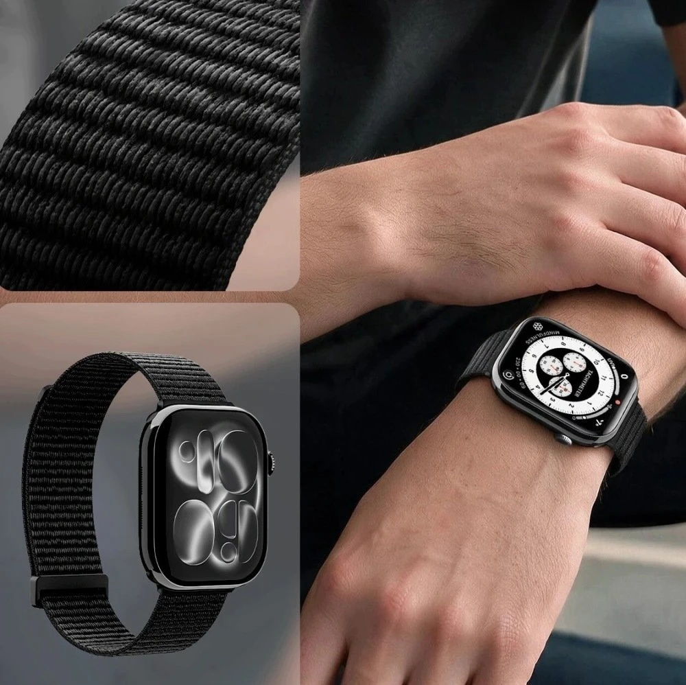 Spigen WBF01 apyrankė, skirta Apple Watch 44 / 45 / 46 / 49 mm - juoda
