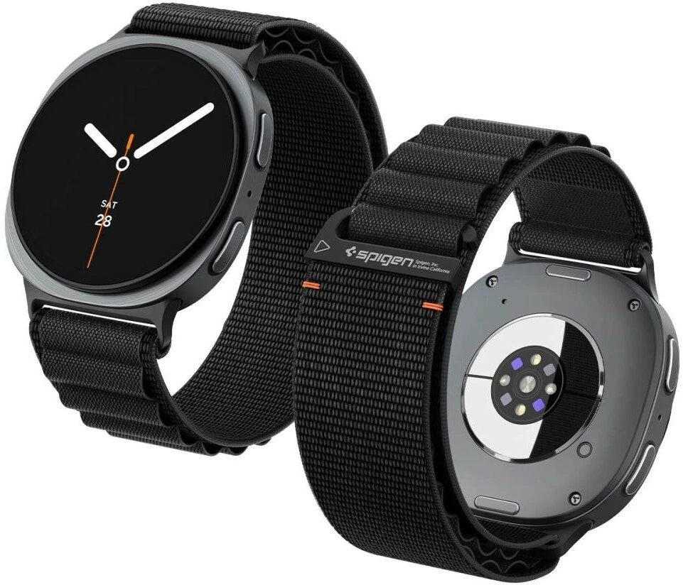 Spigen WBF1 DIRŽELIS Samsung Galaxy WATCH 8 / 9 / CLASSIC (40 / 44 / 46 MM) Juodas