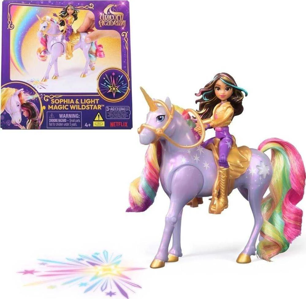 „Spin Master“ lėlė „Unicorn Academy“ Sofija ir „Wildstar“ šviesos efektai