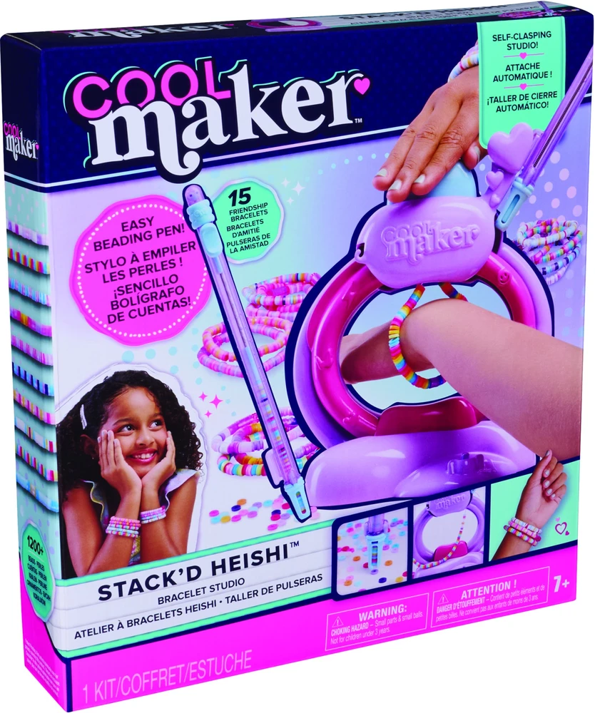 Apyrankių vėrimo rinkinys COOL MAKER Stack'd Heishi Bracelet Studio