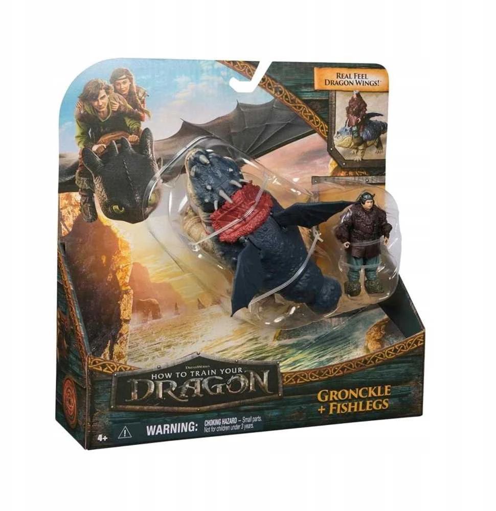 Spin Master Dragons Drakonai - Filmas Vikingas ir drakonas - Gronkle ir žuvies kojos (6074006)