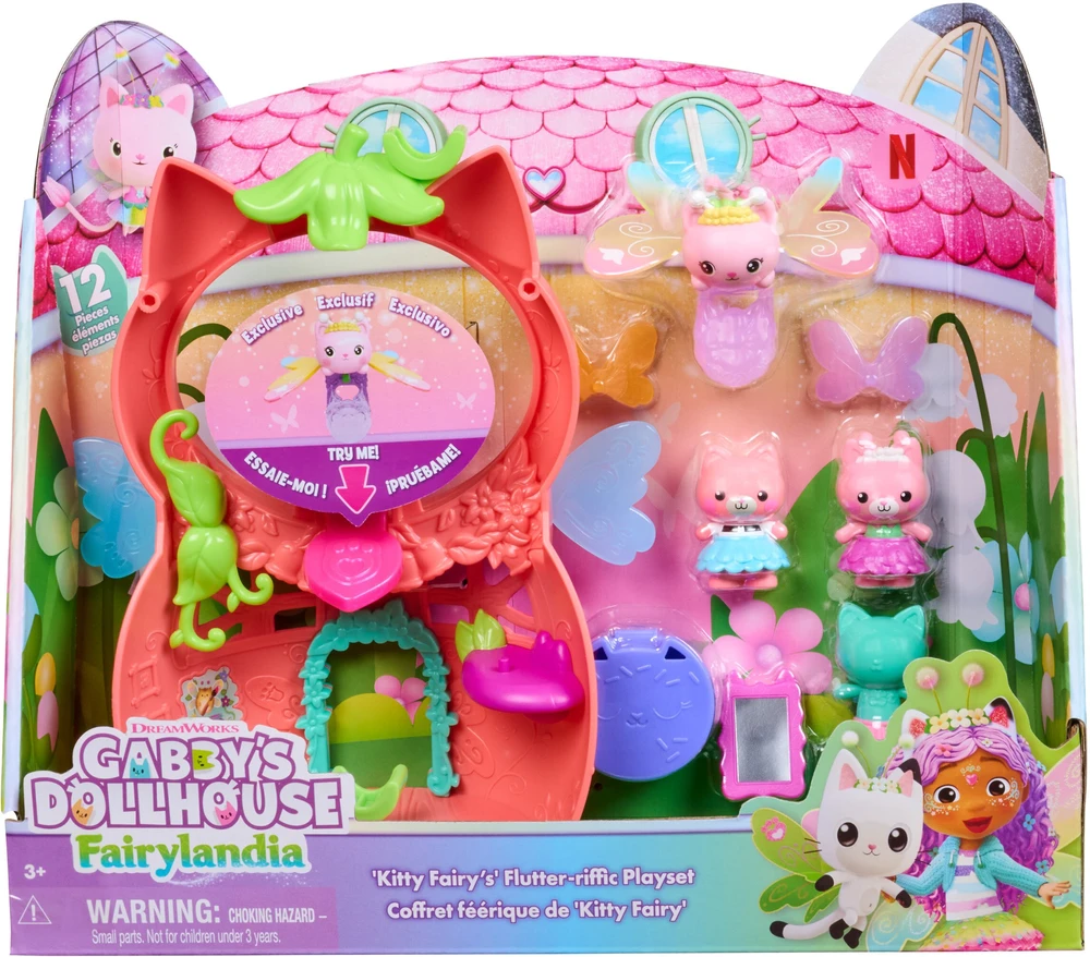 Spin Master Gabby's Dollhouse Gabby lėlių namelis – plasnojančių fėjų žaidimų rinkinys (6075567)