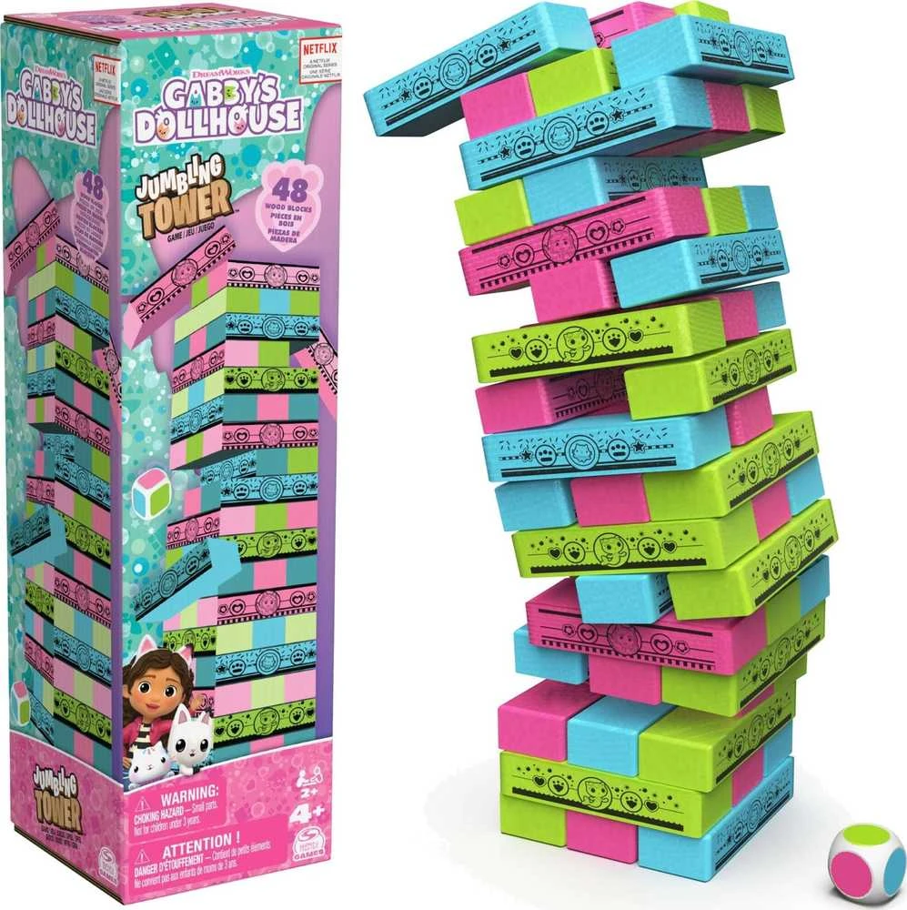 Spin Master Gabby's Dollhouse Jumbling Tower 6066778 PUD12
